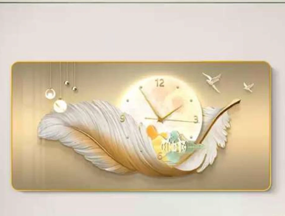 ساعة حائط بتصميم انيق بحجم cm50 & 100cm